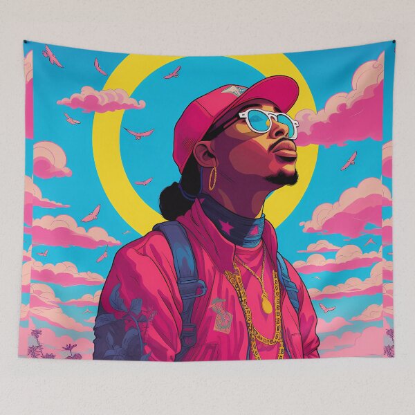 Item preview, A rapper-themed graphic design pattern designed and sold by Cha-house.