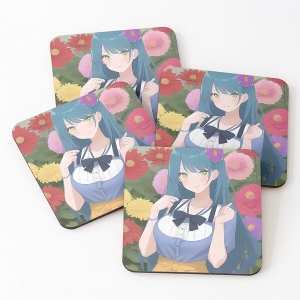 Item preview, Girl posing with flower field behind her designed and sold by Veendijk.