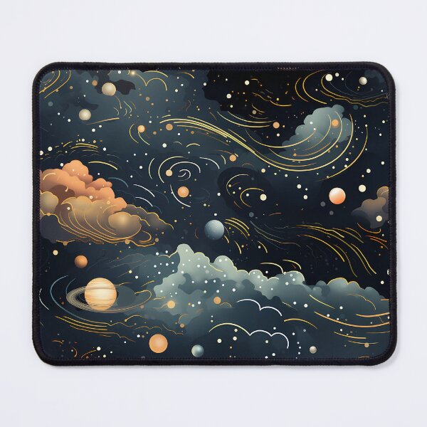 Item preview, premium seamless artwork, space elegance, cosmic botanical designs designed and sold by sfwArt.