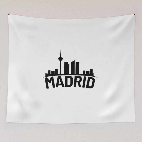 Item preview, Madrid skyline silhouette illustation designed and sold by DeluxBee.