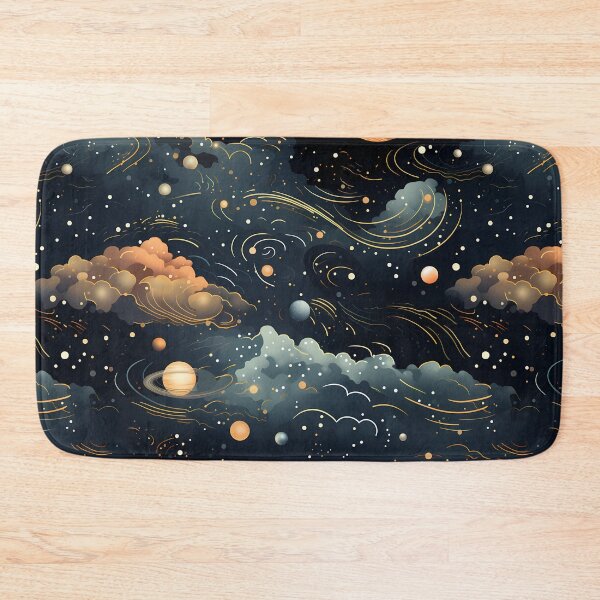 Item preview, premium seamless artwork, space elegance, cosmic botanical designs designed and sold by sfwArt.