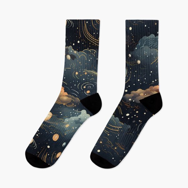 Item preview, premium seamless artwork, space elegance, cosmic botanical designs designed and sold by sfwArt.