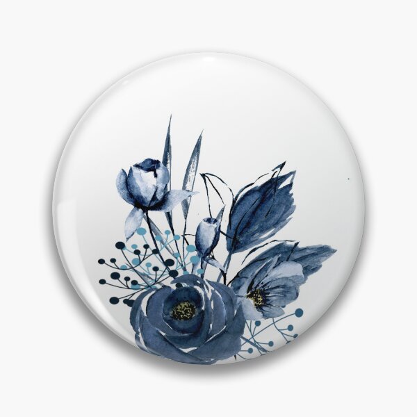 Item preview, blue flowers  designed and sold by AdRonDesign.