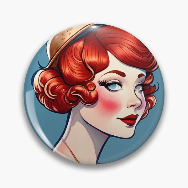 Item preview, 1920s Style Retro Flapper Girl Illustration: Vintage Design, Vibrant Colors, High Quality designed and sold by furkanatalar.