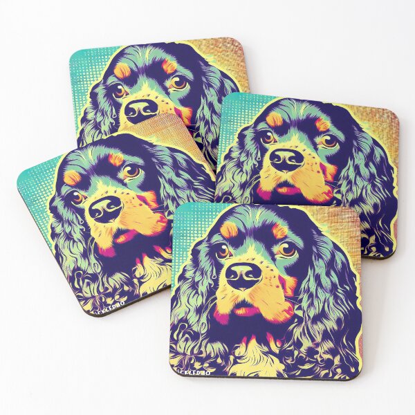 Item preview, Arte pop del perro de aguas americano designed and sold by FunnehGacha.