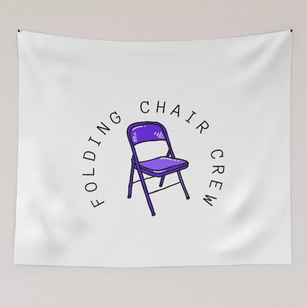 Item preview, Folding chair crew purple designed and sold by noneko04.