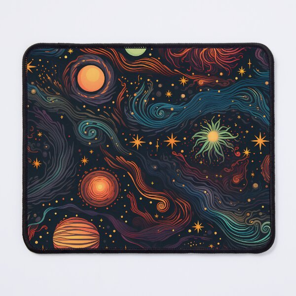 Item preview, seamless patterns, cosmos, galaxies, planets, and celestial elements designed and sold by sfwArt.