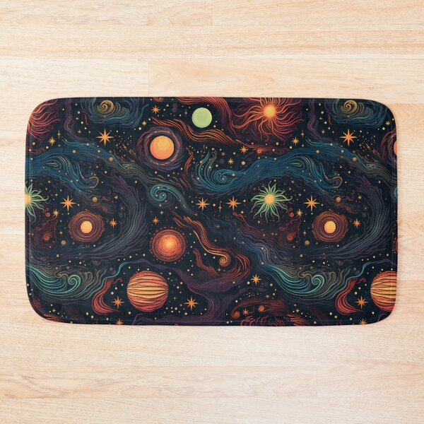 Item preview, seamless patterns, cosmos, galaxies, planets, and celestial elements designed and sold by sfwArt.