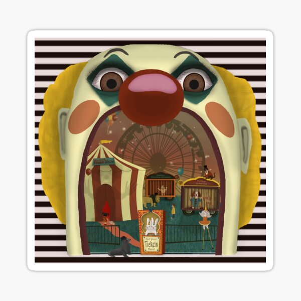 Creepy Circus Sticker