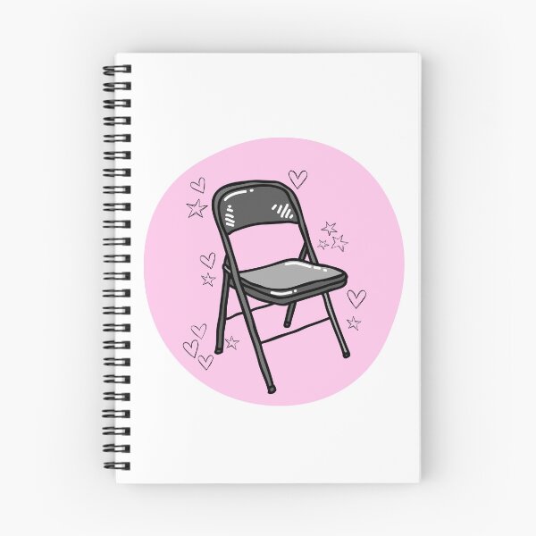 Item preview, Folding chair pink hearts and stars designed and sold by noneko04.