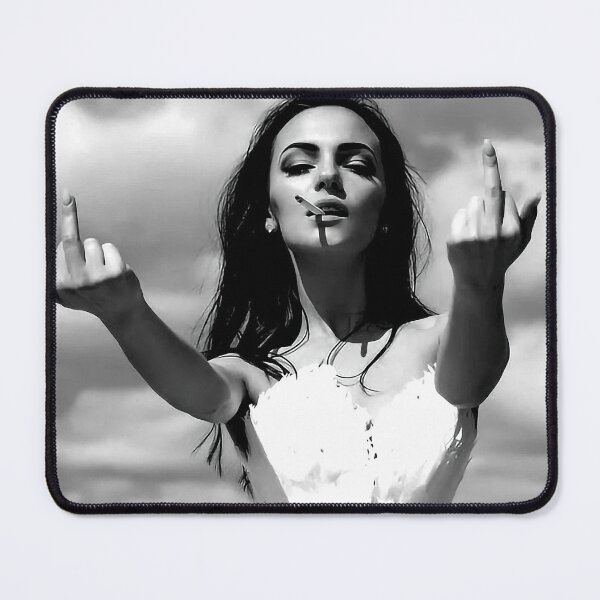 Item preview, Smoke Girl And Middle Finger designed and sold by Claudia-Braunst.