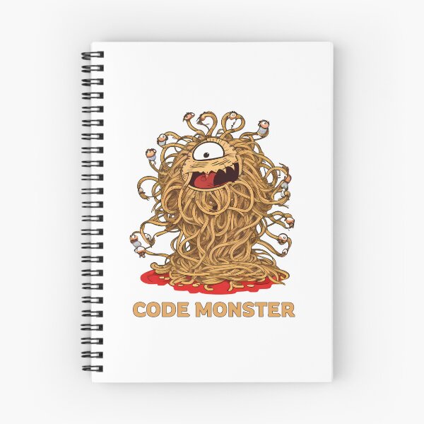 Item preview, Spaghetti code monster. Programmer worst enemy. designed and sold by twisted-dot.