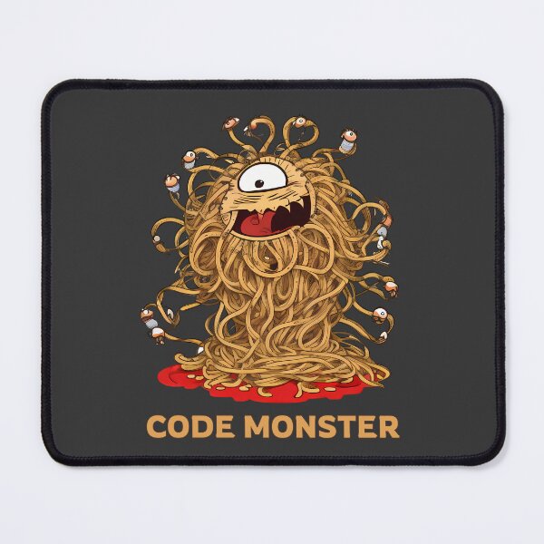 Item preview, Spaghetti code monster. Programmer worst enemy. designed and sold by twisted-dot.