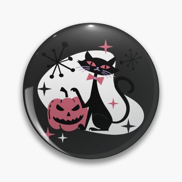 Item preview, Halloween Mid Century Retro Black Cat  designed and sold by NancyMRose.