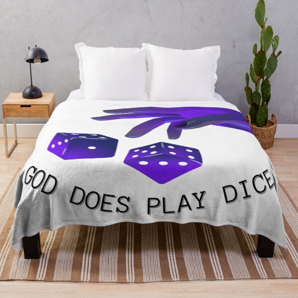 Item preview, "God does Play Dice" Quote Print designed and sold by PrintPallete.