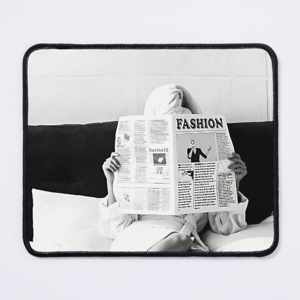 Item preview, Woman Reading Newspaper In Bed designed and sold by Claudia-Braunst.