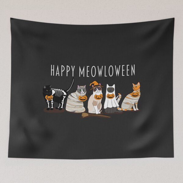 Item preview, Happy Meowloween Cats  designed and sold by NancyMRose.
