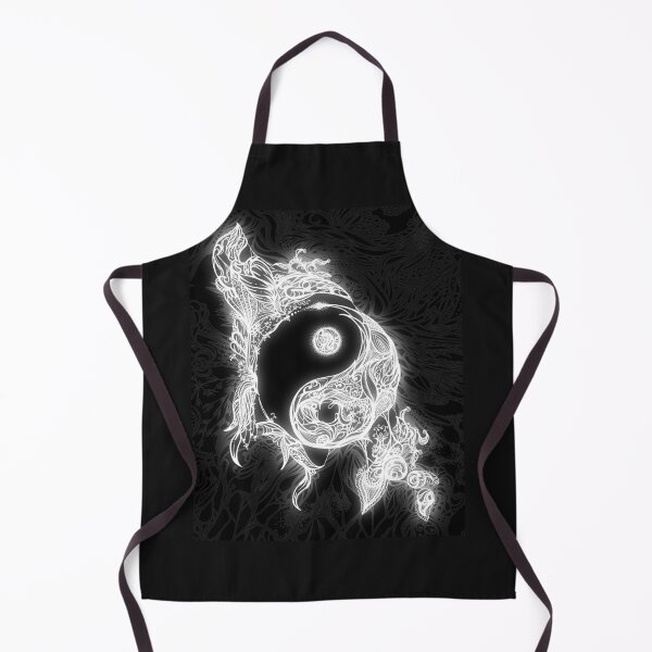 Artikelvorschau, Zen Doodle Yin Yang Schwarz Weiß Glühen entworfen und verkauft von IreneMaxwell66.