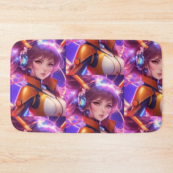 Item preview, Radiant Neon Anime Girl T-Shirt:  Futuristic Style designed and sold by AyushAIImage01.