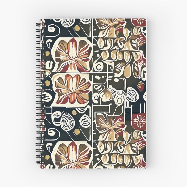 Item preview, Close-up of a black and light colors abstract pattern on fabric designed and sold by VintagesRevival.
