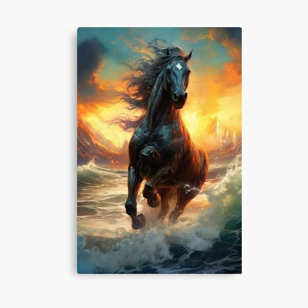 Item preview, Black Elegance: Majestic Horse Spirit Sticker designed and sold by Topstar80.