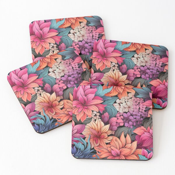 Item preview, Seamless Vibrant Flower Backgrounds, premium style designed and sold by sfwArt.