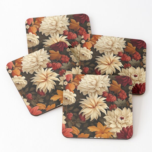 Item preview, Autumnal Fall Floral Seamless Pattern premium Designs designed and sold by sfwArt.