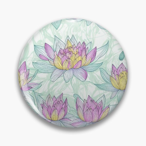 Item preview, Water Lily flowers pattern designed and sold by CoolPixels.