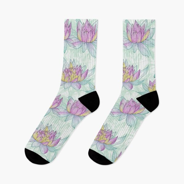 Item preview, Water Lily flowers pattern designed and sold by CoolPixels.