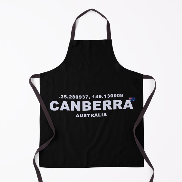 Item preview, Canberra Australia with Coordinates and Small Flag designed and sold by Gevover.