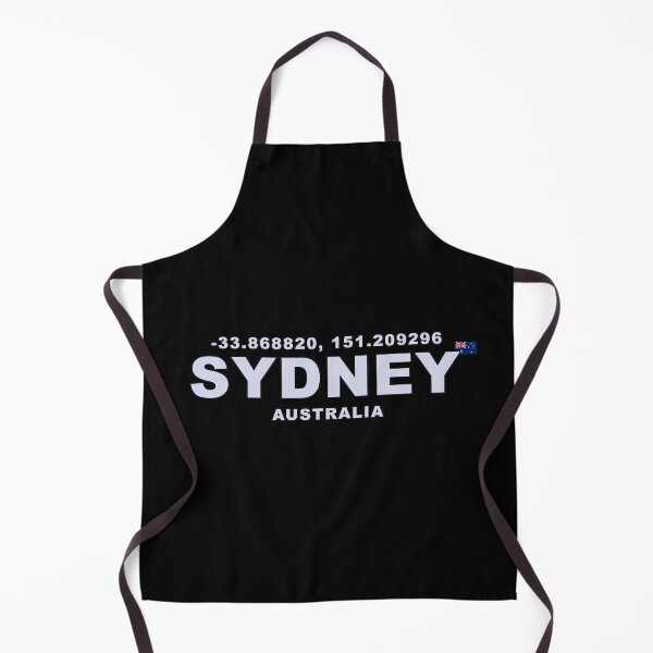 Item preview, Sydney Australia with Coordinates and Small Flag designed and sold by Gevover.