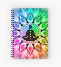 In meditation with Chakras III Spiral Notebook