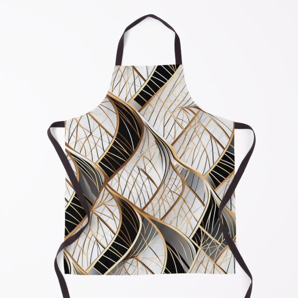 Item preview, Colorful fantasy pattern black white gold silver ornaments ribbons designed and sold by G-M-Designs.