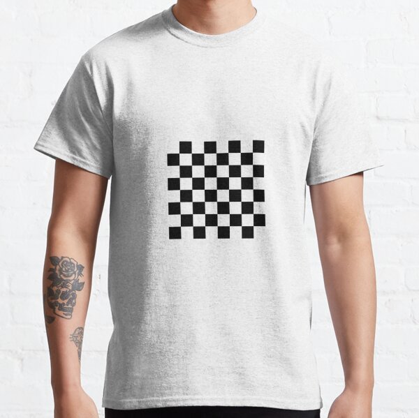Chess board, chess, board, chessboard, checkerboard, checker, checkers, chequers Classic T-Shirt