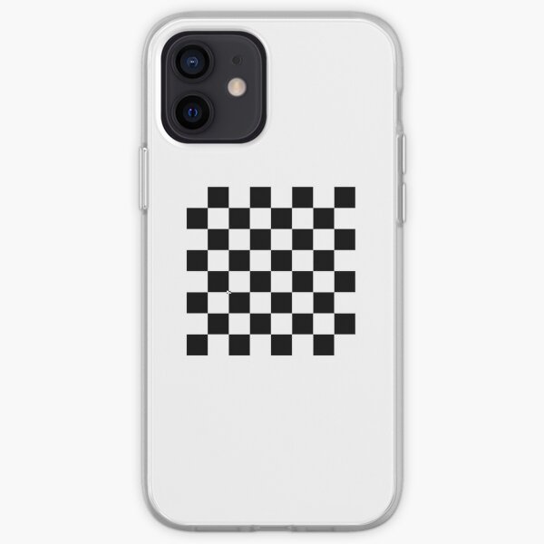 Chess board, chess, board, chessboard, checkerboard, checker, checkers, chequers iPhone Soft Case