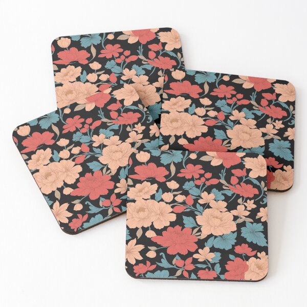 Item preview, Cream Red Seamless Floral Pattern designed and sold by Uday24.