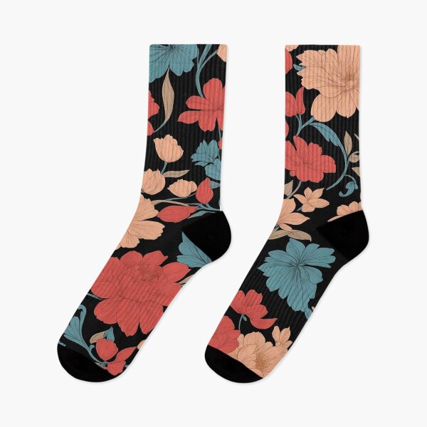 Item preview, Cream Red Seamless Floral Pattern designed and sold by Uday24.