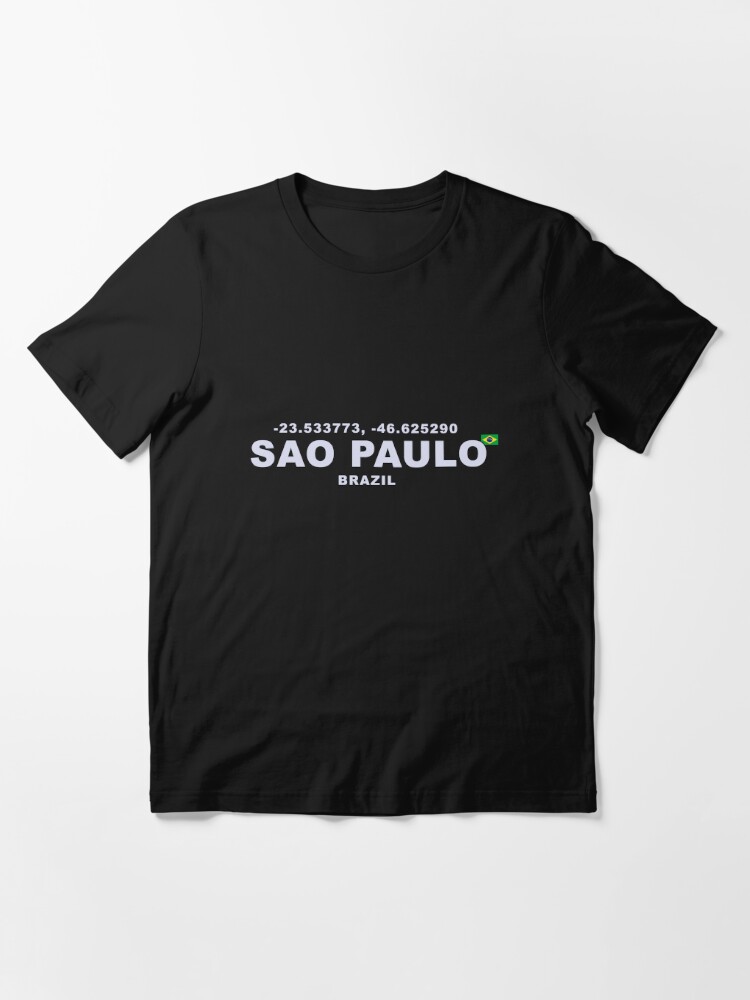 São Paulo Brazil Coordinates Unisex T-shirt, Cotton Unisex T-shirt