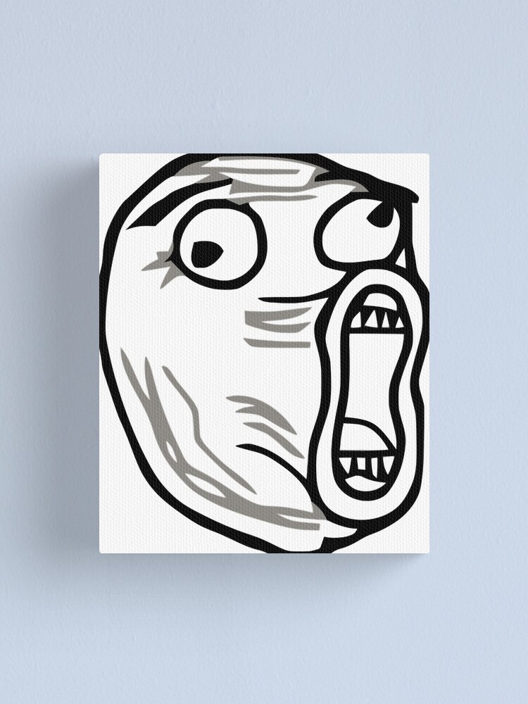 Official Meme Troll face Meme Canvas Print by Art