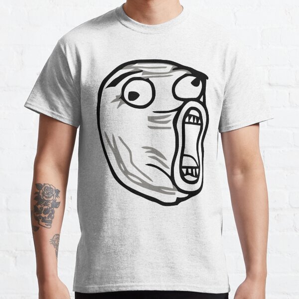 Troll Face Original Meme Smile Mad Men's Graphic T Shirt Tees