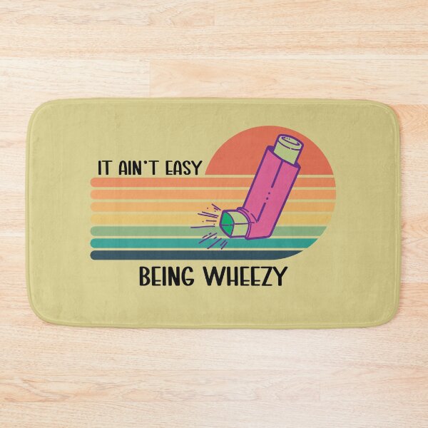 Item preview, It Ain't Easy Being Wheezy Retro Asthma Inhaler for Allergics designed and sold by AITeeGenius.
