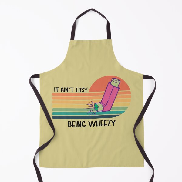 Item preview, It Ain't Easy Being Wheezy Retro Asthma Inhaler for Allergics designed and sold by AITeeGenius.