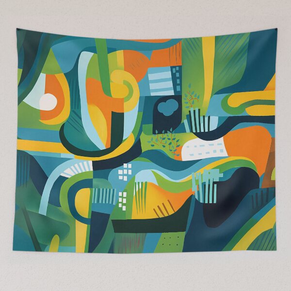 Item preview, A captivating green graphic design pattern designed and sold by Cha-house.