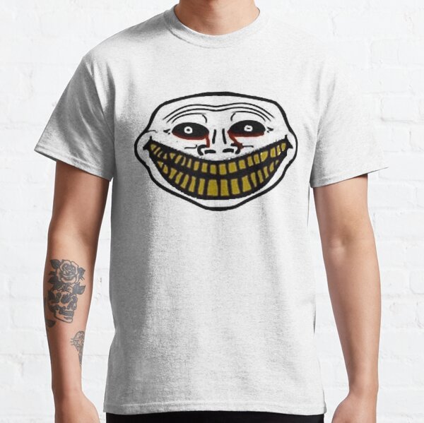 Trollge, Trollface Funny Troll Face, Rage Comic, Dank Meme Pullover Hoodie  : : Fashion