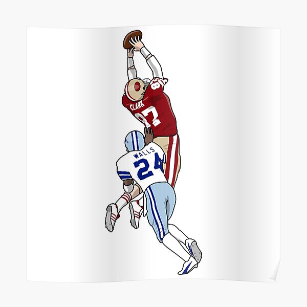 Dwight Clark The Catch Poster for Sale by RatTrapTees