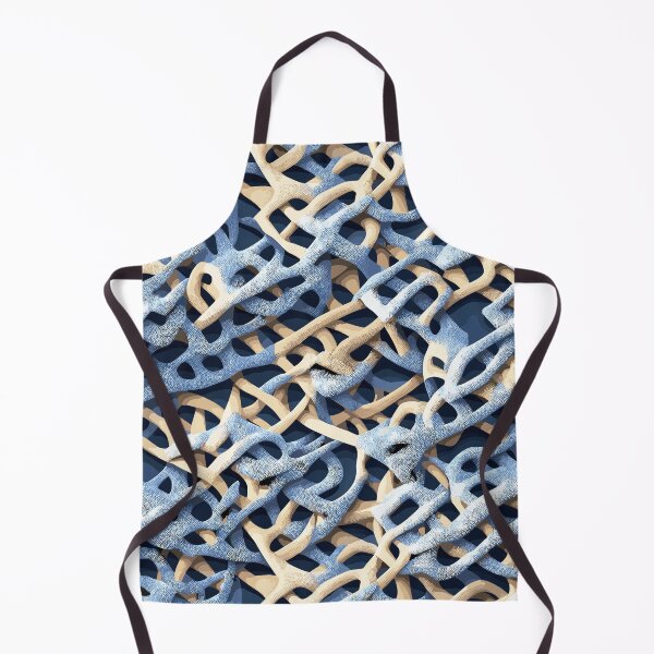 Item preview, Interlocked Chains Pattern in Blue and Beige designed and sold by Salahuddin190.