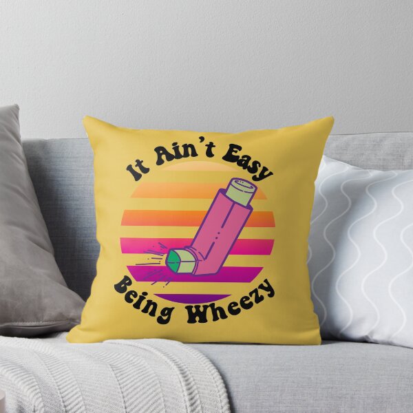 Item preview, It Ain't Easy Being Wheezy Neon Retro Asthma Inhaler Gift For Allergics designed and sold by AITeeGenius.