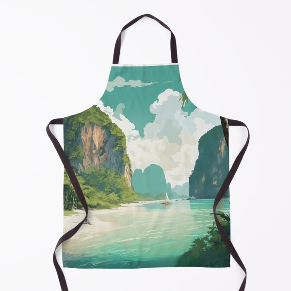 Item preview, A Vintage Travel Illustration of Phi Phi - Thailand designed and sold by GoodOldVintage.
