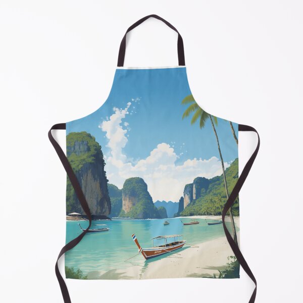 Item preview, A Vintage Travel Illustration of Phi Phi - Thailand designed and sold by GoodOldVintage.