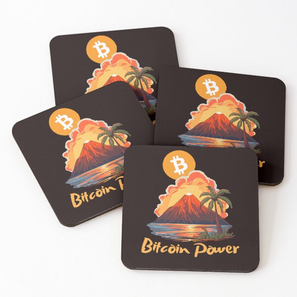 Item preview, mens bitcoin t-shirts | cryptocurrency shirts | crypto christmas gifts | btc volcano power designed and sold by ShaneUFO.